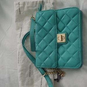 Isaac Mizrahi Blue Quilted Crossbody